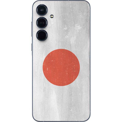 Japanese Flag Distressed Galaxy A55 5G Skin